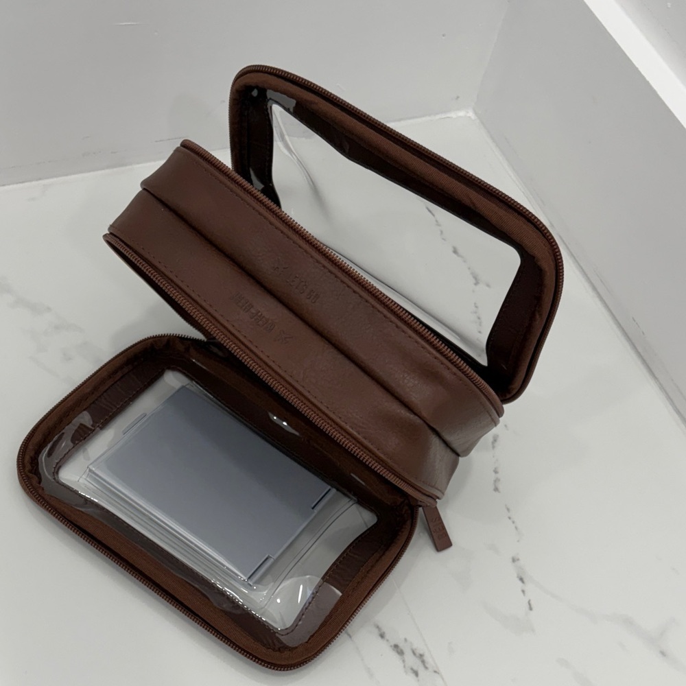 BEIS Travel Makeup Bag Brown - Picture 5 of 7